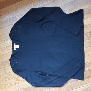 Covington‎ embellished sequined padded shoulder lightweight sweater size xl
